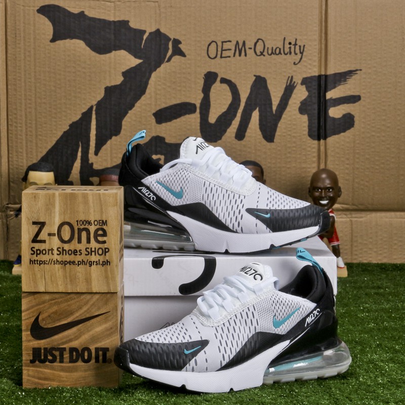 nike air 270 blue and white