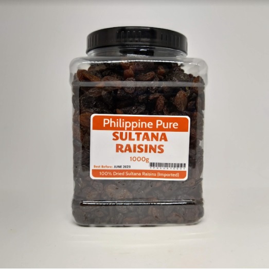 Philippine Pure SULTANA RAISINS 1000g Jar dried fruits Shopee