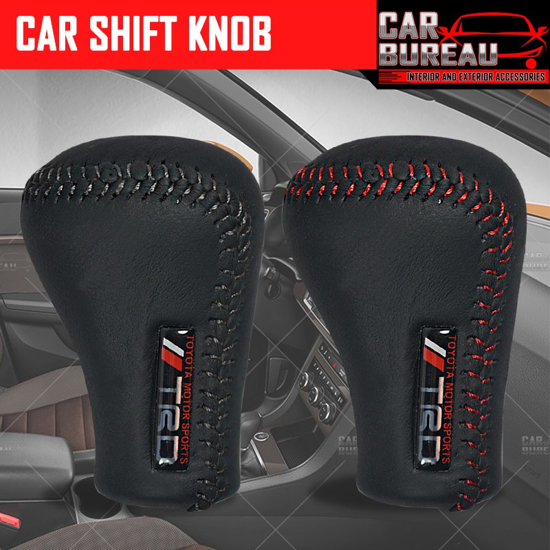 TRD Leather Shift Knob for Manual Transmission Manual Shift Knob [Red