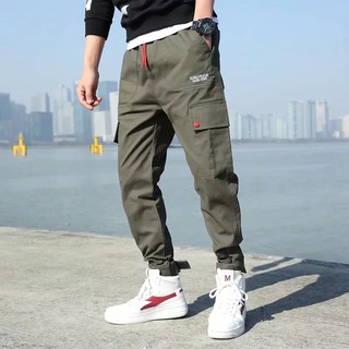 cargo pants velcro ankle