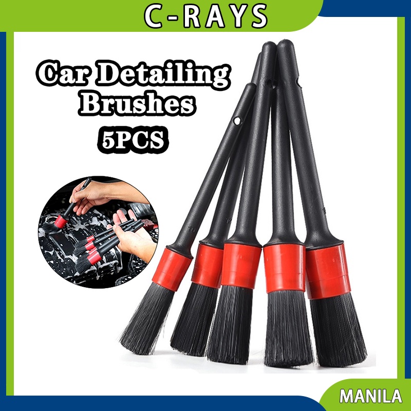 5PCS Auto Detailing Brush Set Wash Brush for Car Interior Cleaning