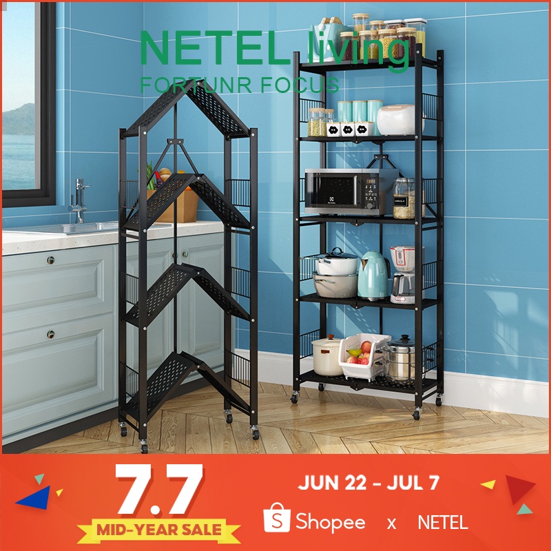 NETEL &Ready stockNETEL Kitchen Rack Stainless Steel ...