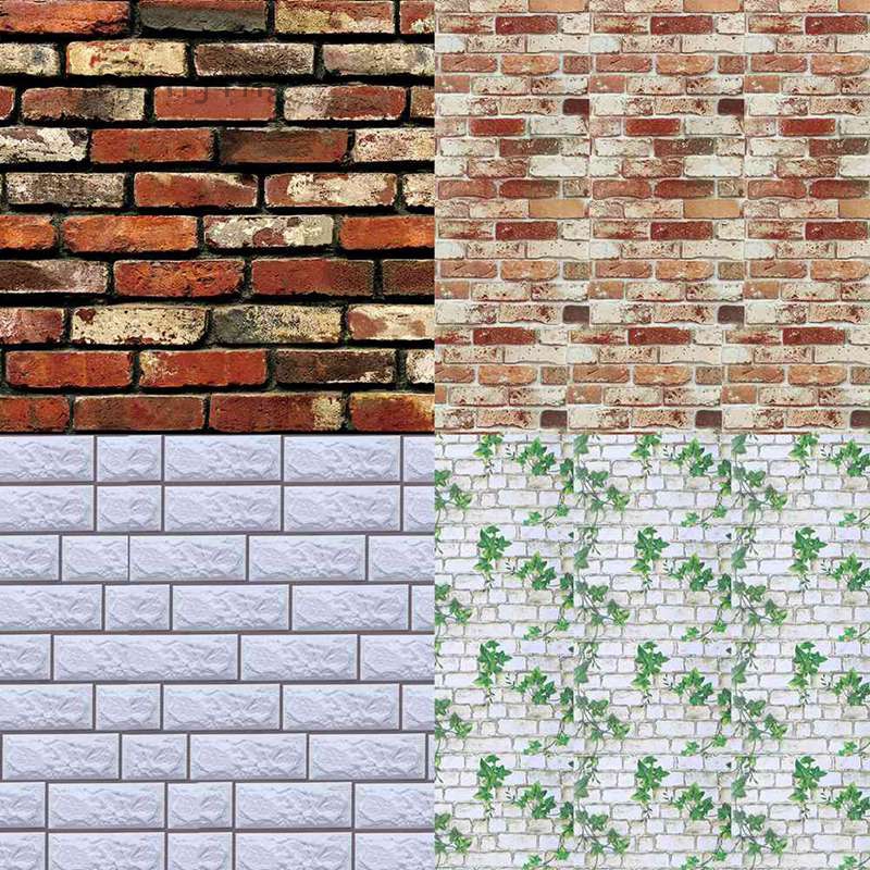 3d Wallpaper Bedroom Living Room Background Wall Retro Wall Paper Roll  Rustic Faux Stone Wallpapers | Shopee Philippines