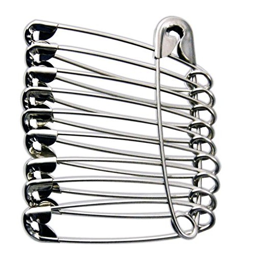 Safety Pins Medium Size #3 (Set of 12pcs) (1-3/4") | Shopee Philippines