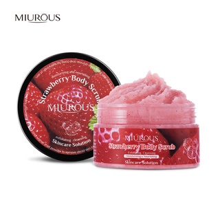 Stawberry Body Scrub Hydrating Scrub Lotion Deep Cleansing Cutin Brighten Skin Remove Dead Skin Improve the skin Dry and Rough Deep clean skin Lasting Moisture 350g Body Care #8