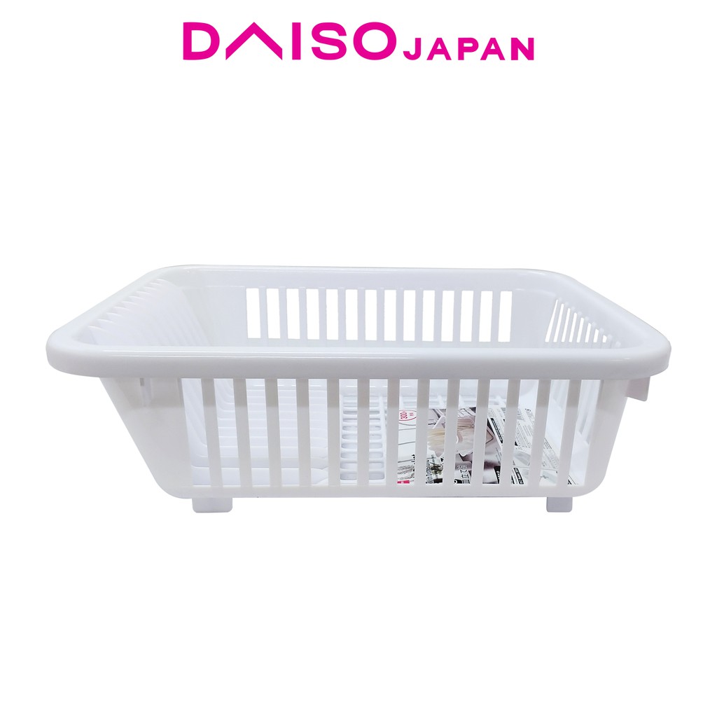 Daiso White Dish Drainer Basket Shopee Philippines