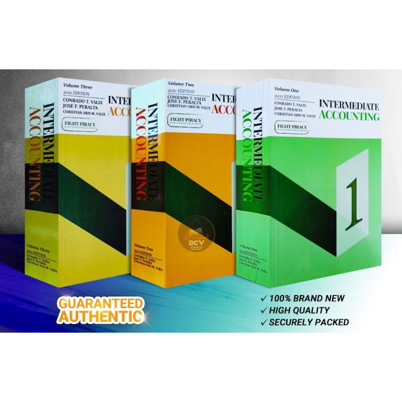 Featured image of Intermediate Accounting Vol. 1, 2, 3 (2021 edition) by Valix, Peralta, and Valix