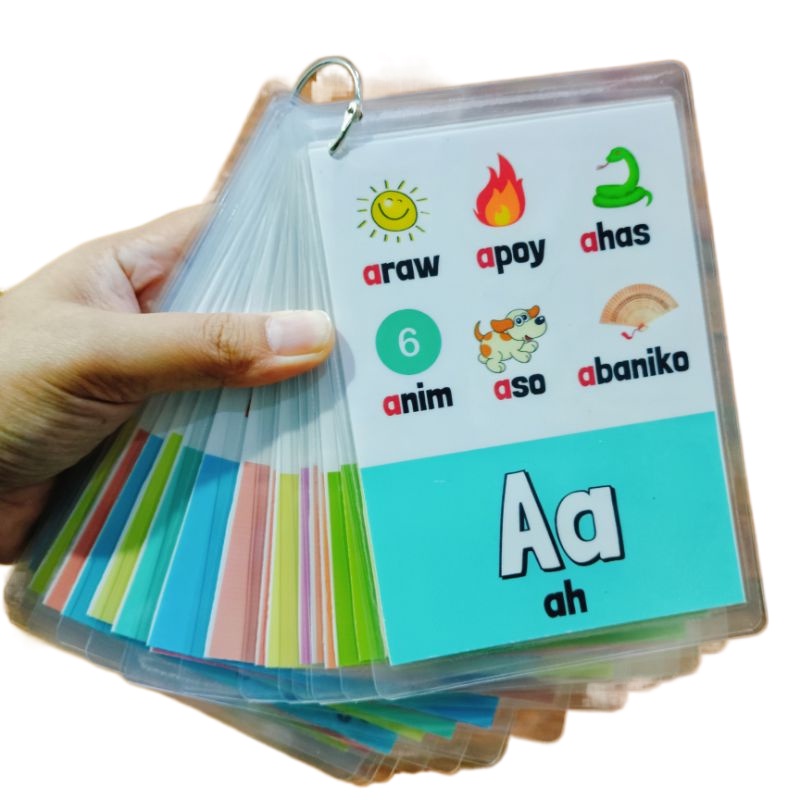 Kidszoe filipino tagalog educational flashcards alphabet reading