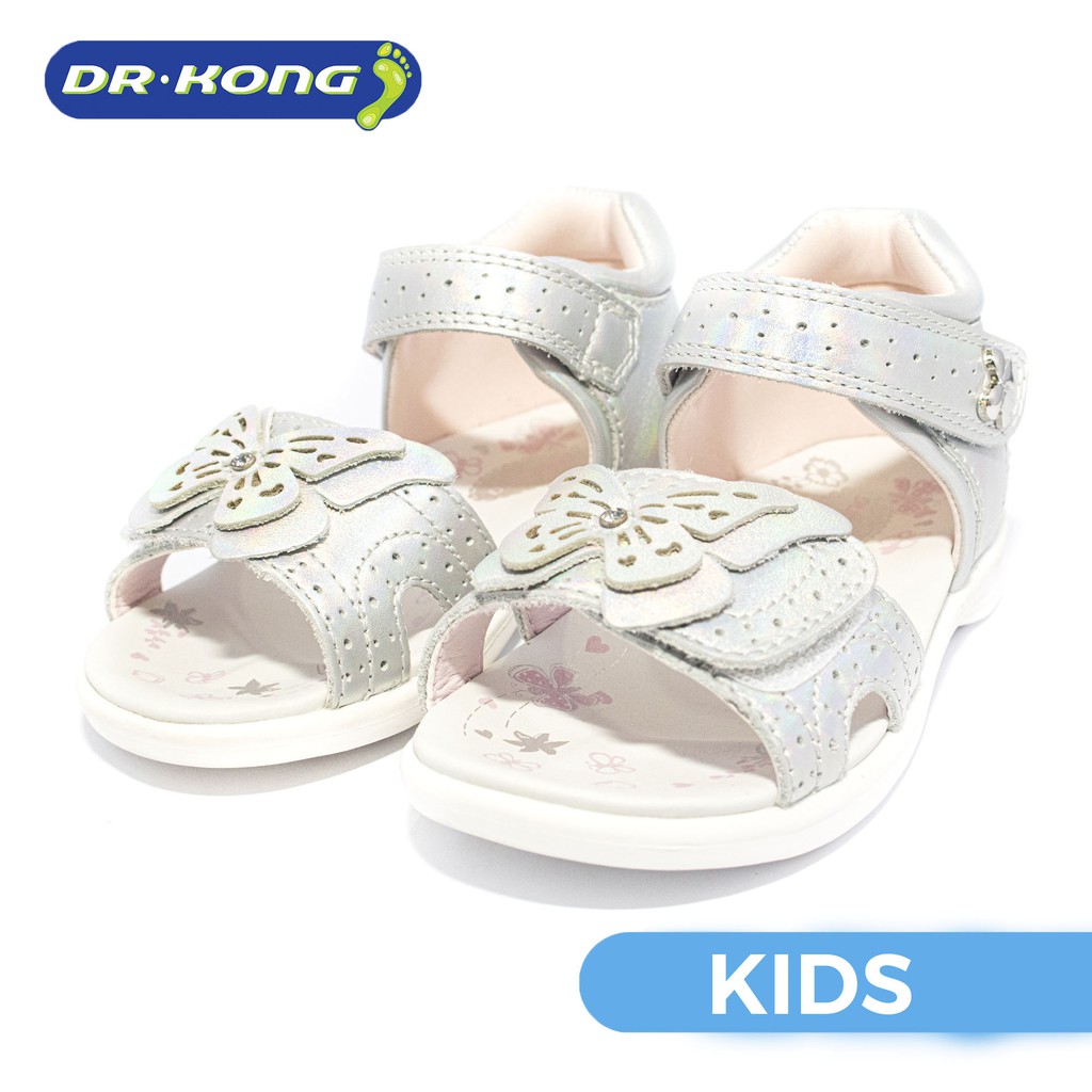 Dr. Kong Healthy Children Series Sandals for Girls Silver S1000001 ...