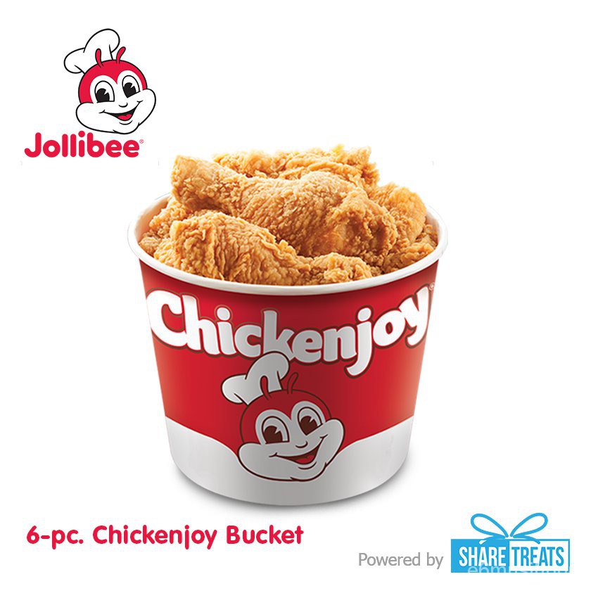 Jollibee 6pc. Chickenjoy Bucket (SMS eVoucher) Shopee Philippines