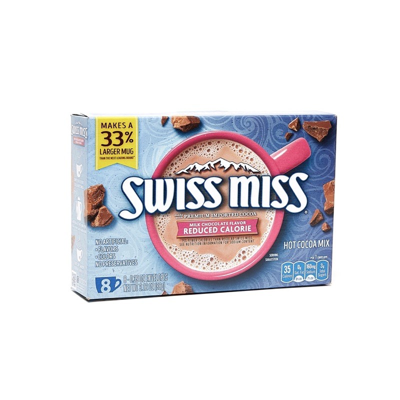 Swiss Miss Reduced Calorie Hot Cocoa Mix 8 x 11g | Shopee Philippines