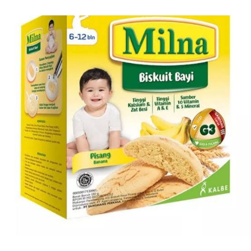 Milna Banana Baby Biscuits 612 Months Shopee Philippines