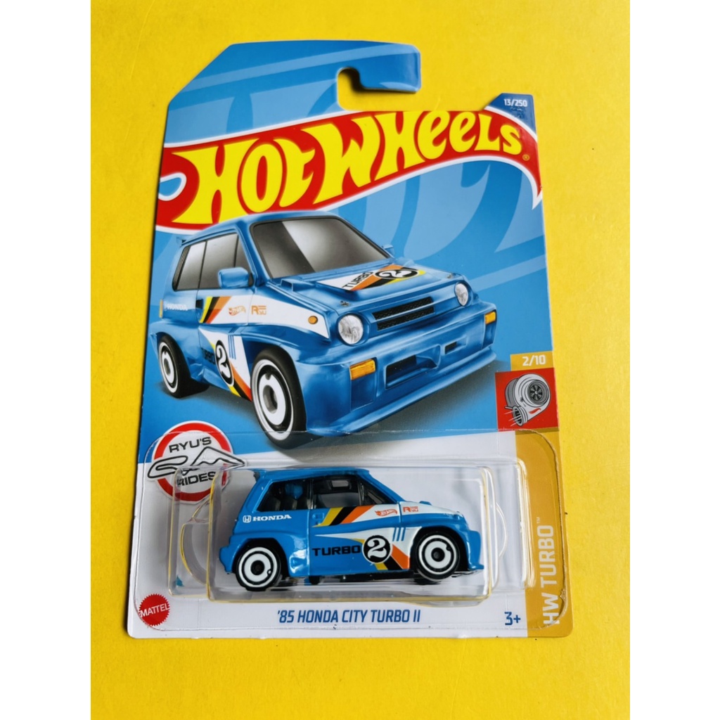 Hotwheels HOT WHEELS 85 HONDA CITY TURBO II Blue HW TURBO LOT F 2022 ...