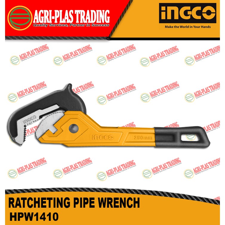 INGCO RATCHETING PIPE WRENCH HPW1410 Shopee Philippines