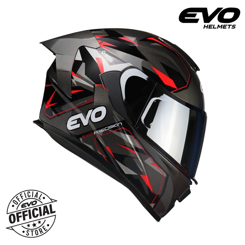 【SALE】 EVO Gt-Pro Precision Full Face Dual Visor Helmet With Free Clear