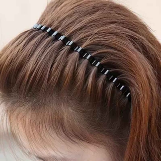 1Pc Fashion Unisex Black Wavy Hairband / Women Hair Head Hoop Bands / Sport Headdress Accessories