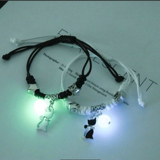 2Pcs Luminous Magnetic Couple Bracelet Friendship Trio Bracelet Creative Adjustable Charm Bracelet Jewelry Lover Gift #7