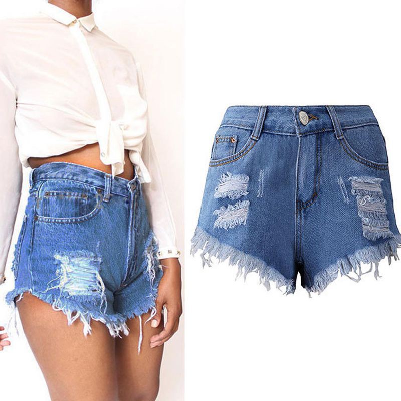 womens high waisted jean shorts