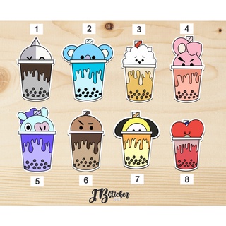 bt21 milktea stickers bts stickers stix and pix shopee philippines