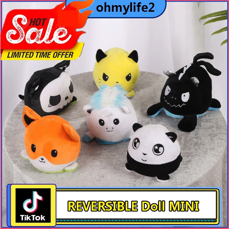 reversible panda plush