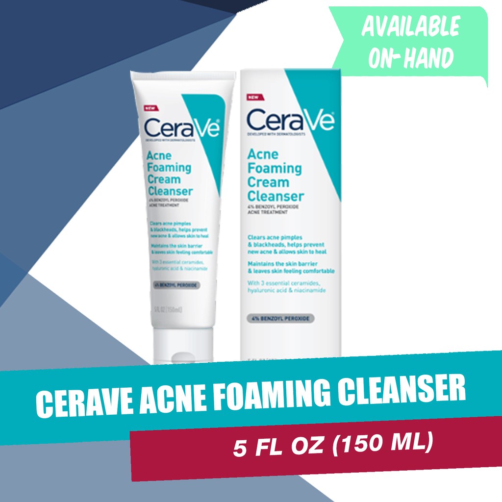 CeraVe Acne Foaming Cream Facial Cleanser Shopee Philippines