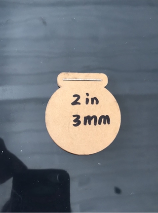 Acrylic Medal 2in/2.5in/2.7in/3in Size 3mm #9