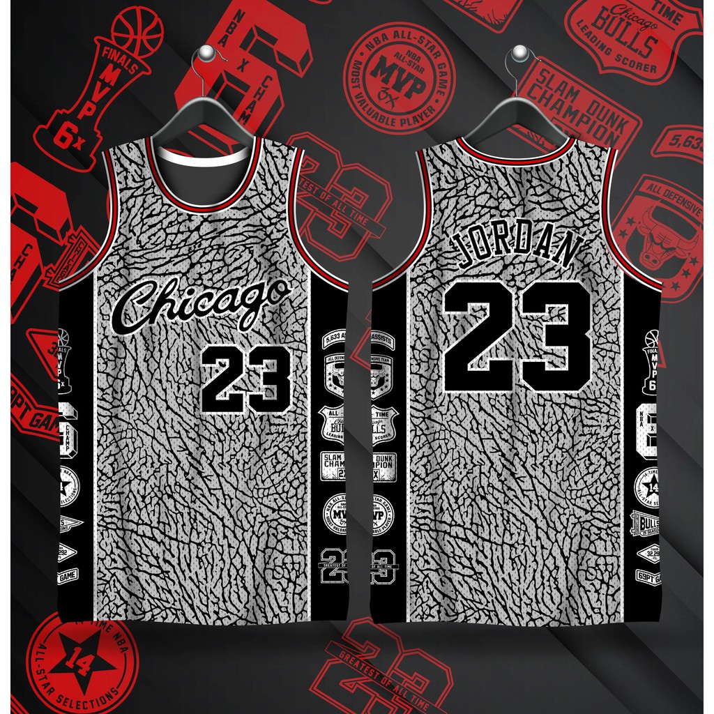 chicago bulls grey jersey