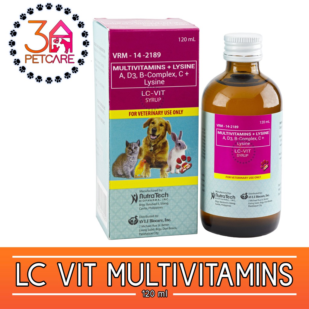LC Vit Multivitamins for Pets (120ml) Shopee Philippines