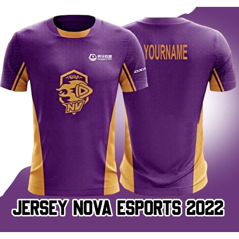 Nova Esport Team TShirt Jersey 20212022 Free Nickname Shopee