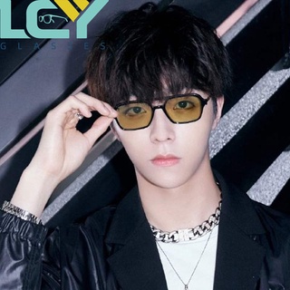 LCYY new double beam hollow sunglasses 2022 new retro net red concave shape square sunglasses 3517 (spot) #2