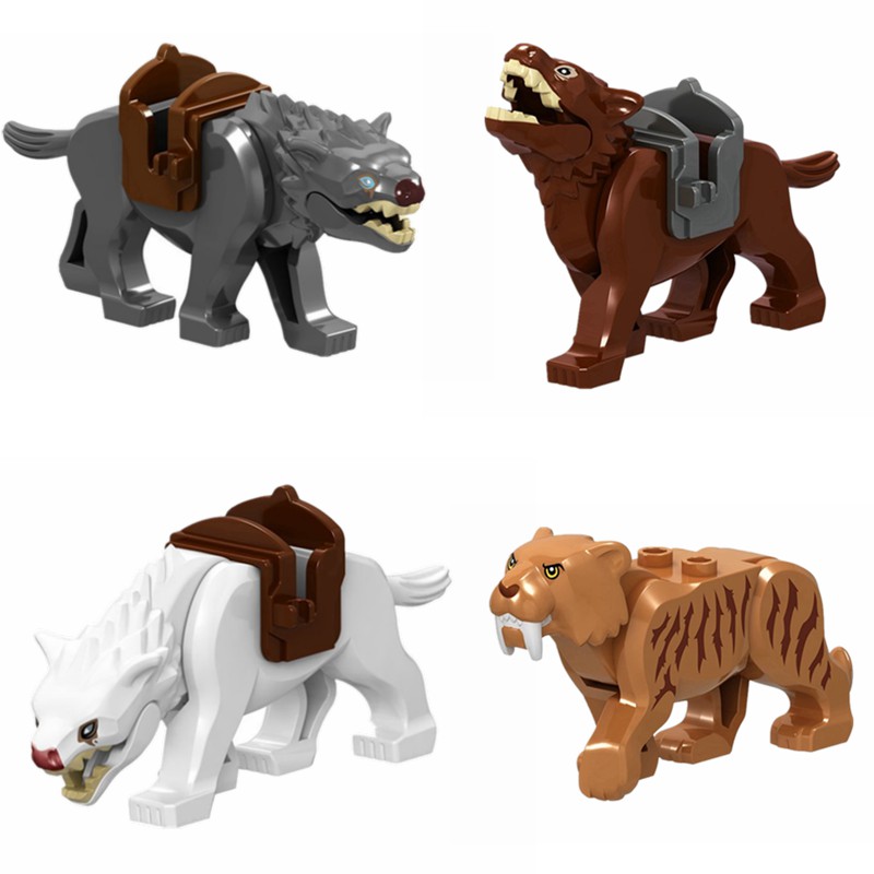 duplo figures and animals