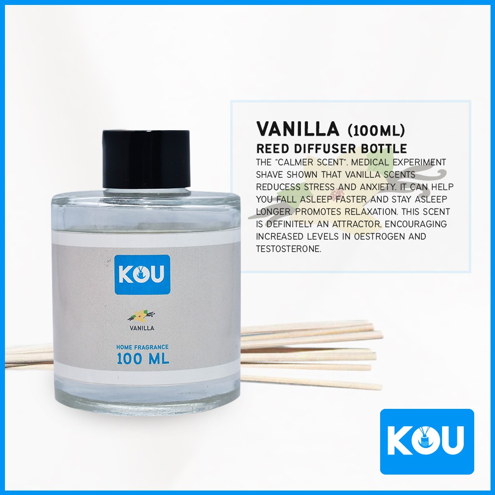 KOU VANILLA Scent diffuser with Reed sticks Shopee Philippines