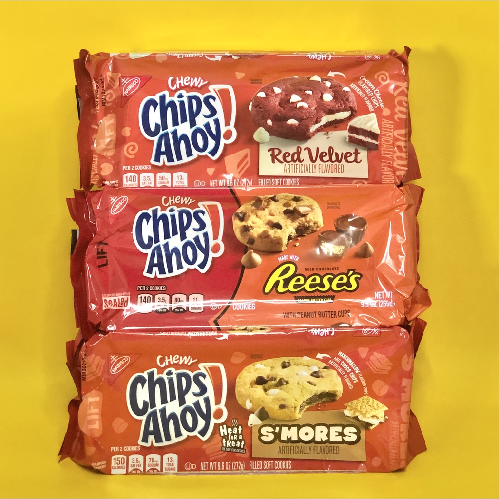 Chips Ahoy Chewy Cookies Reese's/Red Velvet/S'mores (272g) presyo