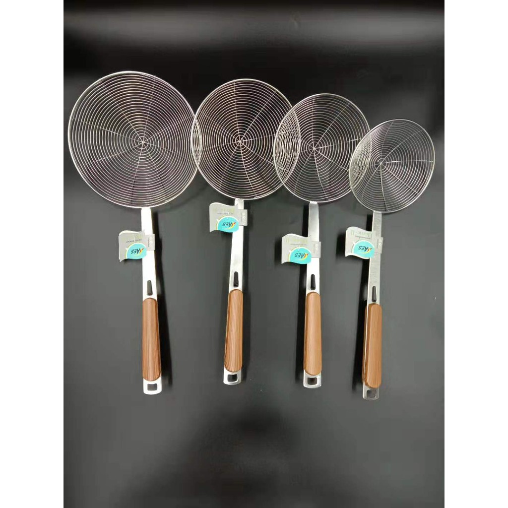 Strainer Spider Strainer Skimmer, Spider Strainer with Wood Handle