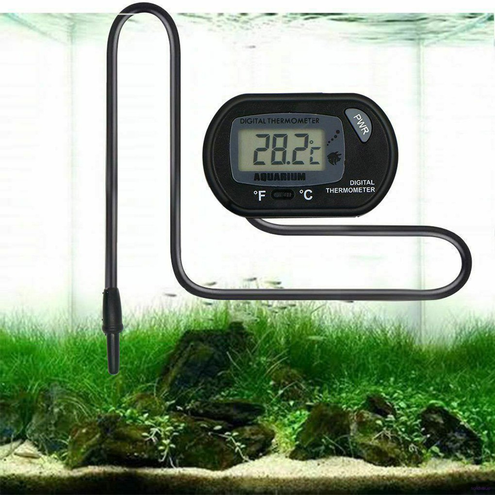 LCD Digital Aquarium Thermometer Fish Tank Water Temperature Meter ...