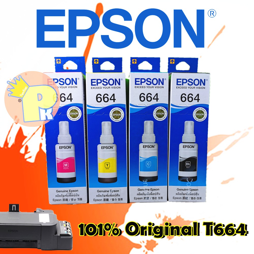 Epson T664 Ink Bottle 70ml Genuine Original For L Series 664 Epson Eco Tank Ink Shopee Philippines 9382