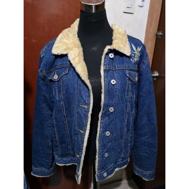 tinkerbell denim jacket