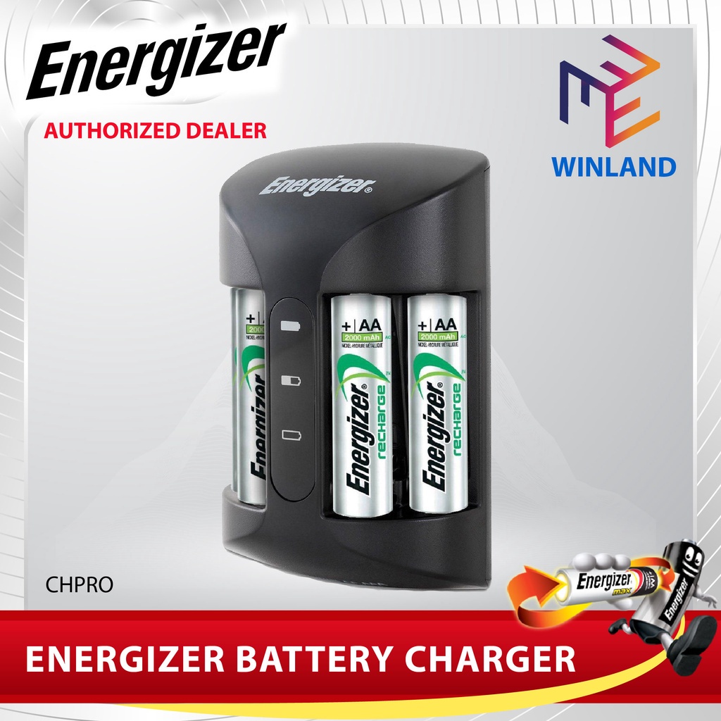 ENERGIZER by Winland CHPRO Battery Charger Pro w/ 4 pcs. AA
