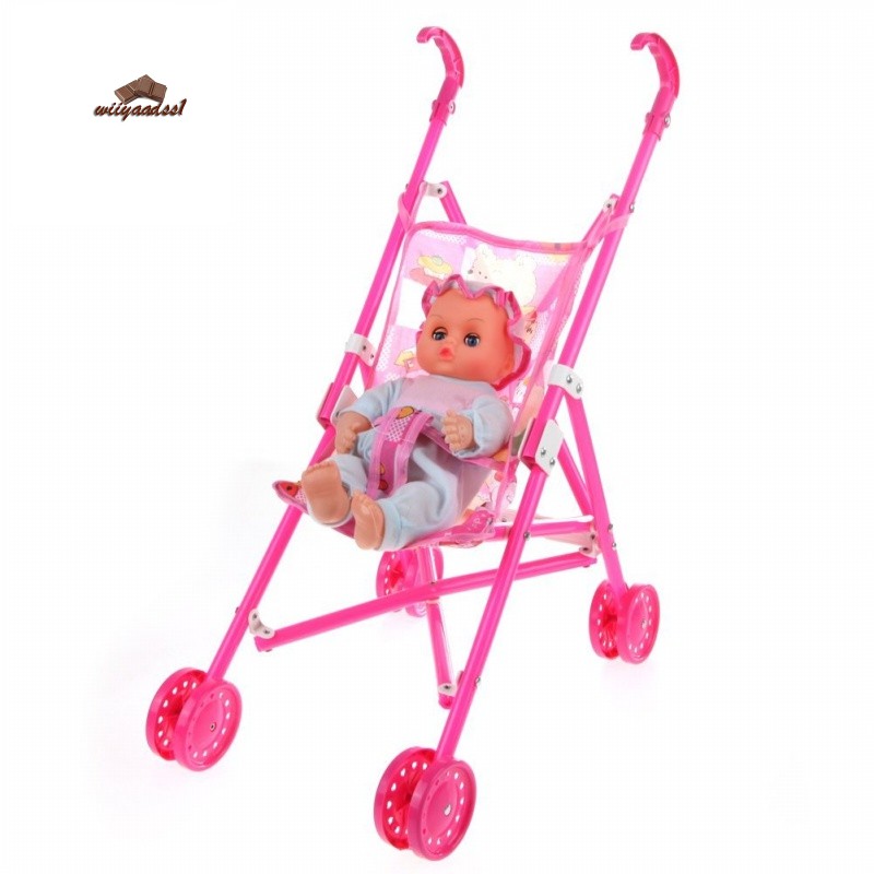 Dolls Buggy Stroller Pushchair Foldable 