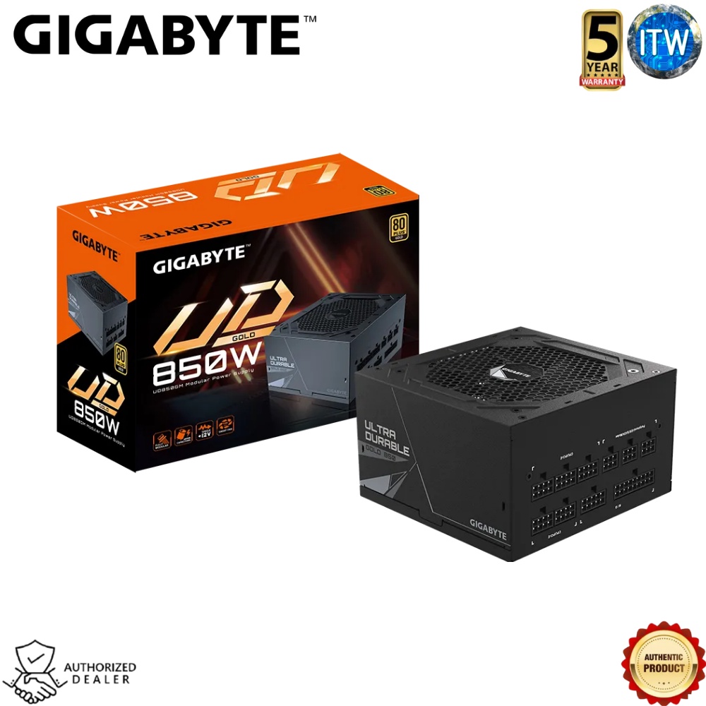 Gigabyte UD850GM 850W, Active PFC, Ultra Durable 80 PLUS Gold