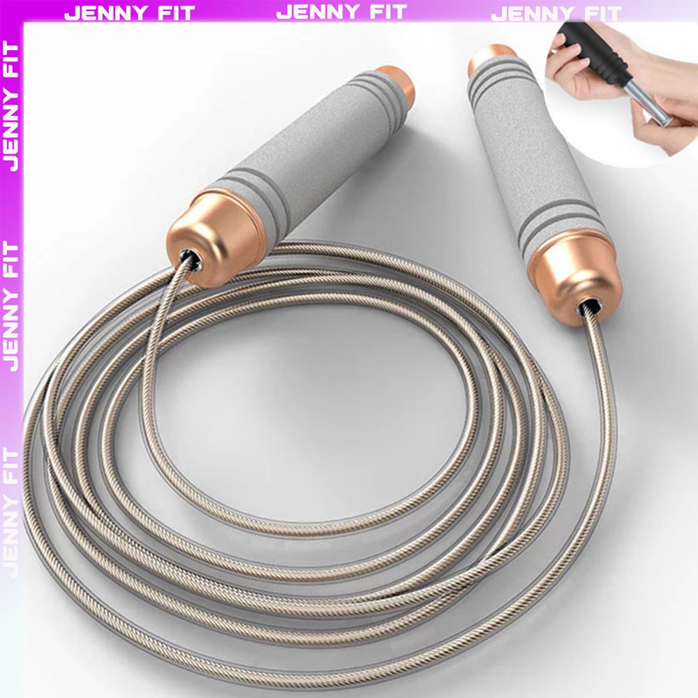 JennyFit Steel Wire 3M Jumping Rope Weighted Jump Rope Body Shaper ...