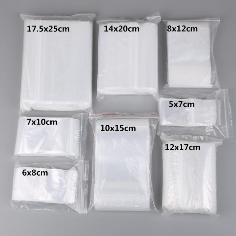 Clear Reclosable 1.5M Zip Lock Plastic Ziplock Bags Poly Zipper Packing Shipping