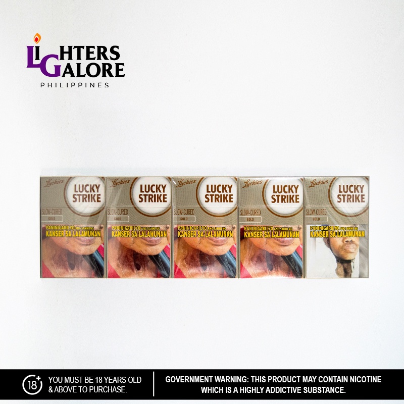 Lighters Galore LUCKY STRIKE GOLD (REAM) Shopee Philippines