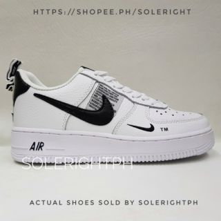 air force 1 low utility black and white