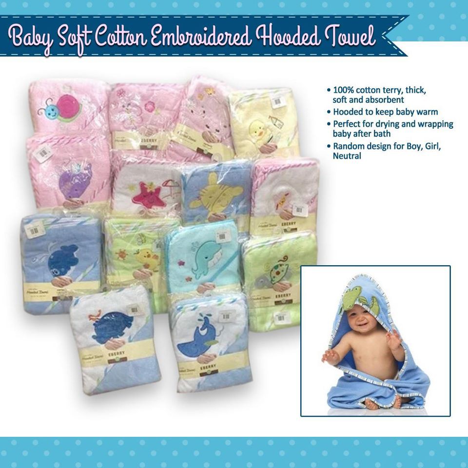 baby cotton hooded towels