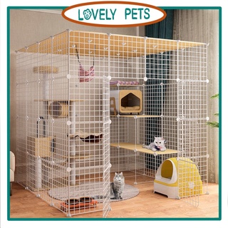 Cat Cage Super Large Free Space Home Luxury Cat Villa Indoor Large Cat Cage Apartment Cattery Cat Ho
