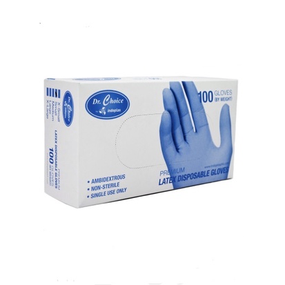 Dr. Choice by Indoplas premium latex examination gloves (powder free ...