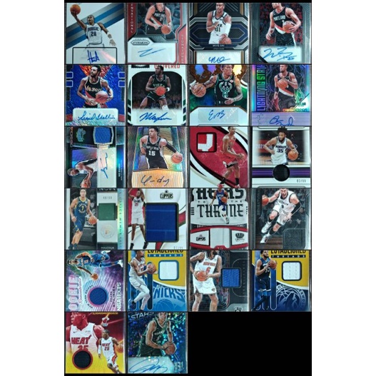 Autographs and Gameworn/used jersey NBA cards Shopee Philippines