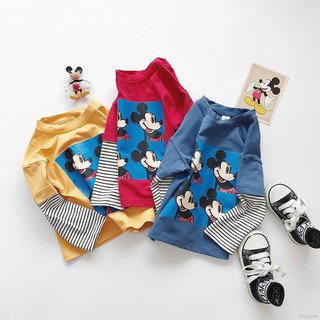 babyme  Kaos  T Shirt Lengan Panjang Motif  Garis  garis  