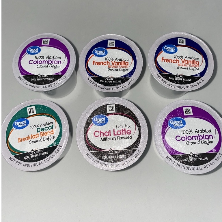 Great Value Keurig Coffee Arabica House Blend , Breakfast ,Hazelnut